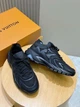 Чоловічі кросівки Louis Vuitton VNR чорного кольору текстиль flyknit, масивна підошва 41 розмір - зображення 7