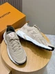 Чоловічі кросівки Louis Vuitton VNR бежевого кольору, текстиль flyknit, масивна підошва 45 розмір - зображення 8