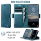 Чехол-книжка CaseMe RFID из нубука для Samsung Galaxy S23 Ultra Бирюзовый - изображение 9