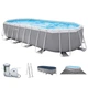 Каркасный бассейн Intex 26798 Prism Frame Oval 610×305×122 см с фильтр-насосом, стремянкой, тентом и подстилкой (IND-26798) - изображение 2