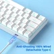 Клавиатура MageGee MK-Star 61 LED Red Switch White (6971969720978-UA) [159844] - изображение 4