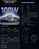 Автомобільний зарядний пристрій Toocki 100W (2 Type-C 65w + 1 USB 35w) - зображення 2