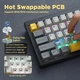 Механічна бездротова клавіатура Ajazz AK650 65% RGB Hot-Swap - зображення 7