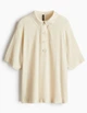 Блуза H&M Ж1125592 (12254610) колір бежевий XXS - зображення 1