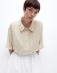 Блуза H&M Ж1125592 (12254610) колір бежевий XXS - зображення 2