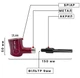 Люлька Anton Poker Briar Sandblast Pipe 9mm Ruby - изображение 2