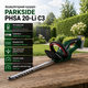 Аккумуляторный кусторез PARKSIDE PHSA 20-Li C3 длина реза 50,5 см 20 В - изображение 1