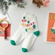 Набір новорічних шкарпеток 4 пари з написом Merry Christmas 35-39 Різнобарвний (1044) - зображення 8