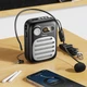 Портативная колонка с микрофоном HOCO L23 Lemony speaker with wired microphone BT5.4 5W 1200mAh Black (6942007672160) - изображение 7