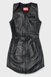 Жіноча чорна шкіряна сукня L-ILITH Diesel 40 A16045 0CLBQ - изображение 5