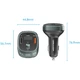 Автомобільний FM-трансміттер Vention PD 54W 3-Port USB (C+A+A) LED/USB Flash/Bluetooth, вольтметр - изображение 5