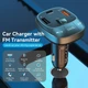 Автомобільний FM-трансміттер Vention PD 54W 3-Port USB (C+A+A) LED/USB Flash/Bluetooth, вольтметр - изображение 6