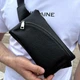 Поясна чоловіча сумка бананка Tiding Bag TD-54928 натуральна шкіра 25x14x8 см чорна - зображення 5
