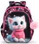 Ортопедический рюкзак школьный для девочки School Standard 38х30х18 см с Котом для первоклассниц (150-32) - изображение 2