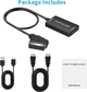 Конвертер SCART в HDMI 1080P з кабелем, адаптер для ТВ і приставок - зображення 2