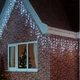 Новогодняя праздничная гирлянда бахрома 120 Led прозрачный провод 3х0.5 м Холодный белый - изображение 11