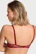 Комплект белья: бюстгальтер push-up и трусики стринг Victoria's Secret 75A/S Красный (143756) - изображение 4
