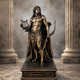 DKA-MT-Apollon-A01 Antique Bronze висота 24 вага 1513 УКРАЇНСЬКА ВЕРСІЯ Назва: Статуетка Аполлон бронзова антична — колекційна скульптура, 24 см Декоративна статуетка Аполлона в античному стилі Ця витончена декоративна статуетка зображає Аполлона - изображение 1