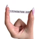 Набор пластиковых ценников Lesko SJX-HDJ-ZH-0-9 White + Black 56*4*6 мм с цифрами 100 шт на витрину - изображение 2