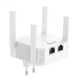Роутер маршрутизатор WIFI підсилювач XO TX01 1200M Repeater + 100M Router 2in1 EU White - зображення 1