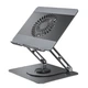 Підставка для ноутбука та MacBook XO C182 Metal Notebook Holder + Lighted Colourful Radiator Grey - изображение 1