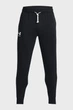 Чоловічі чорні спортивні штани UA Rival Terry Jogger Under Armour S 1380843-001 - изображение 5