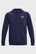 Чоловіче темно-синє худі UA Essential Fleece Hoodie-GRN Under Armour XS 1373880-410 - зображення 5