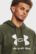 Чоловіче оливкове худі UA Rival Fleece Logo HD Under Armour L 1379758-390 - изображение 4