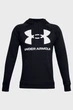Чоловіче чорне худі UA Rival Fleece Big Logo HD Under Armour XL 1357093-001 - изображение 5