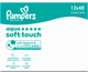 Набір вологих серветок Pampers Aqua Soft Touch 12 x 48 шт (8006530140225) - зображення 1
