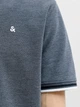Поло длинное мужское Jack & Jones 12136668 M Blue Mirage (5715830436404) - изображение 4