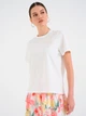 Футболка бавовняна жіноча Vero Moda 10343532 M Snow White/Cafe Italio (5715829189069) - зображення 4