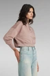 Жіноча рожева спортивна кофта Cropped zip loose sw G-Star M D23143,D278 - изображение 2