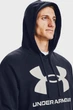 Чоловіче темно-синє худі UA Rival Fleece Big Logo HD Under Armour M 1357093-410 - изображение 4