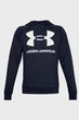 Чоловіче темно-синє худі UA Rival Fleece Big Logo HD Under Armour M 1357093-410 - изображение 5