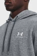 Чоловіче сіре худі UA Essential Fleece Hoodie Under Armour XXL 1373880-012 - изображение 4