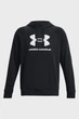 Чоловіче чорне худі UA Rival Fleece Logo HD Under Armour S 1379758-001 - изображение 5