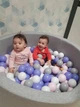Сухий басейн з кульками в комплекті сірого кольору 100 х 40 см - зображення 2