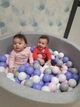 Сухий басейн з кульками в комплекті сірого кольору 100 х 40 см - зображення 3