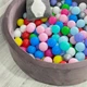 Сухий басейн Мокко з кульками 200шт у комплекті 100х40см велюр. Сухий басейн для дому та вулиці - зображення 3