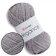 Пряжа YarnArt Elegance Серый №102, хлопчатобумажная пряжа 50 г 130м с люрексом ЯрнАрт Элеганс - изображение 1