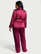 Піжама Сатинова (блуза + штани) Victoria's Secret Dream Satin Wrap Top Long Pajama Set XL.Regular Бордовий (26811422D) - зображення 2