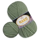 Nako Sport Wool, Фисташка №10307, полушерстяная пряжа, 100 г / 120 м, 25% шерсть / 75% акрил, для снудов, шапок, кардиганов - изображение 1