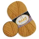 Nako Sport Wool, Темно-желтый №10129, полушерстяная пряжа, 100 г / 120 м, 25% шерсть / 75% акрил, для снудов, шапок, кардиганов - изображение 1