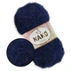 Nako Paris, Синий №3266, фантазийная пряжа с длинным ворсом, 100 г / 245 м, 40% премиум акрил / 60% полиамид, для одежды, аксессуаров и декора - изображение 1