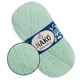 Nako Mohair Delicate, Мята №3415 - пряжа Мохер Деликат 100 г / 500 м, 85% акрил, 10% шерсть, 5% мохер, тонкая, для шалей, свитеров и кардиганов - изображение 1