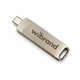 Портативний SSD Wibrand Wolf 2TB USB 3.2 Gen.2 Type-C/Type-A Read/Write 1000MB/s Silver (WIEXSSD/WO2TB) - изображение 5