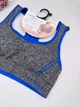 Спортивный топ со спинкой борцовкой 5120, XL (ABC 80-90), Синий - изображение 3