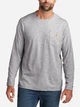 Лонгслів чоловічий Carhartt K126 HGY S Сірий (800070358368) - зображення 1