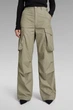 Жіночі оливкові карго High Waist Cargo G-Star RAW 25-32 D24401,A790 - зображення 1